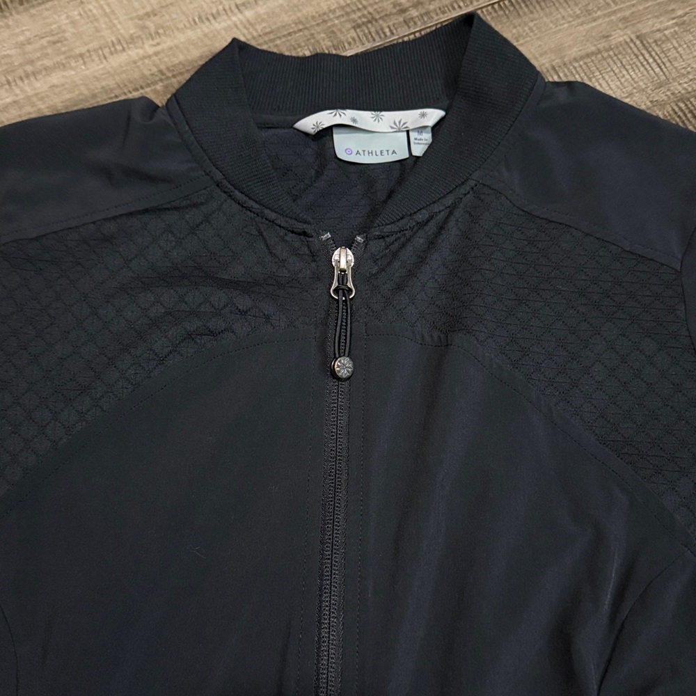 Athleta Black Lightweight Jacket Medium - image 3